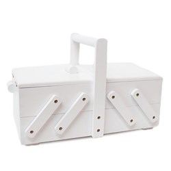 Sewing Box Wood S White