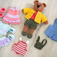Dream Dress-Up Bear Clothing Crochet Kit