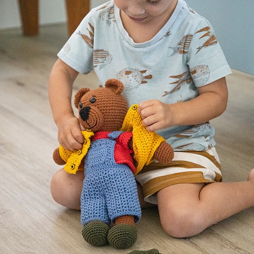 Aankleedbeer kleding haakpakket