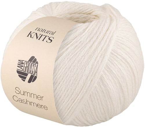 Lana Grossa Summer Cashmere 001 White