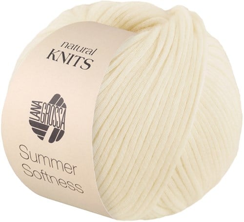 Lana Grossa Summer Softness 002 Créme