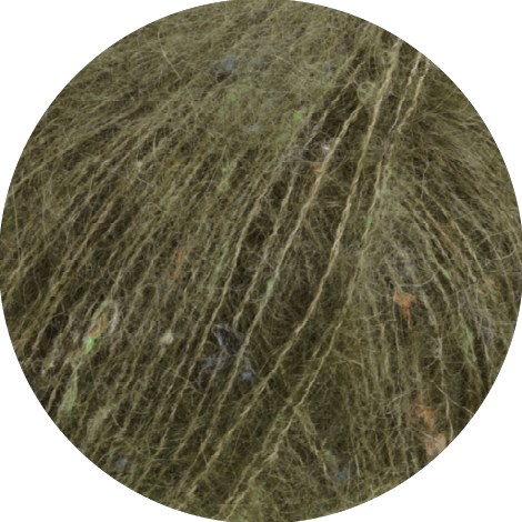 Lana Grossa Natural Superkid Tweed 616 Olive Green-2