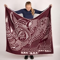 Zen Tangle Rhino - AdO Crochet Yarn and Crochet Kit Interlocking