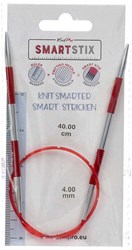 KnitPro Smartstix Fixed Circular Knitting Needles 40cm (Red) 2-8 mm