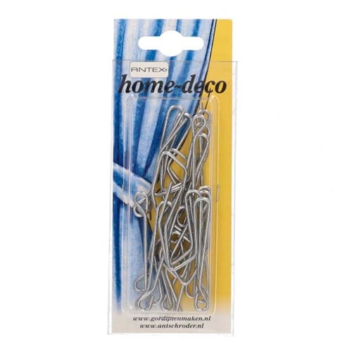 Antex Home Deco Profile Curtain Hook Metal 5 cm 15 pieces