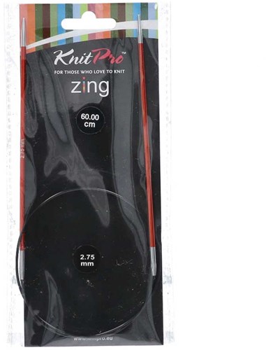 KnitPro Zing Circular Knitting Needles 60cm 2.75mm