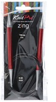 KnitPro Zing Circular Knitting Needles 100cm 9.00 mm
