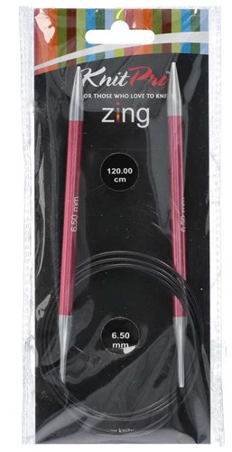 KnitPro Zing Circular Knitting Needles 120cm 6.50 mm