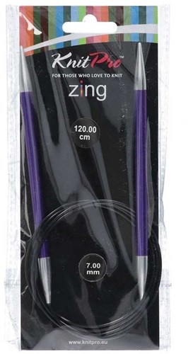 KnitPro Zing Circular Knitting Needles 120cm 7.00 mm