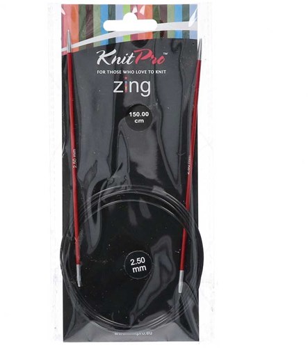 KnitPro Zing Circular Knitting Needles 150cm 2.50mm