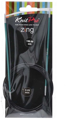KnitPro Zing Circular Knitting Needles 150cm 3.25mm