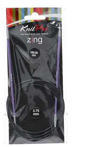 KnitPro Zing Circular Knitting Needles 150cm 3.75mm