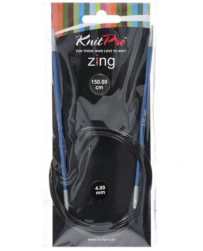 KnitPro Zing Circular Knitting Needles 150cm 4.00mm