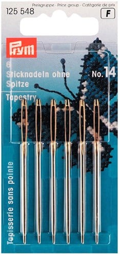 Prym Tapestry Needles with Blunt Point Steel No. 14