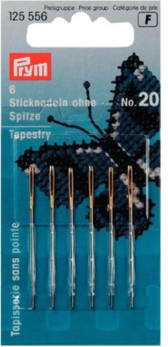 Prym Tapestry Needles with Blunt Point Steel No. 20