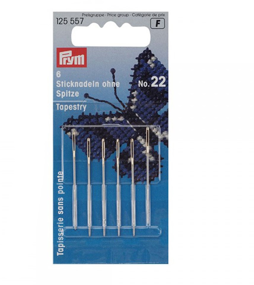 Tapestry/Cross Stitch Needles - Pack of 6 Sizes 18/22