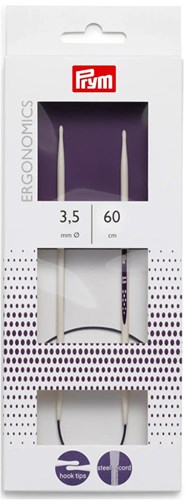 Prym Ergonomics Fixed Circular Knitting Needles 60 cm 3.50 mm