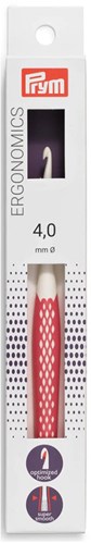 Prym Wool Crochet Hook Ergonomic 16 cm 4.0 mm Old Pink