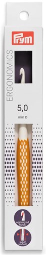 Prym Wool Crochet Hook Ergonomic 16 cm 5.0 mm Honey
