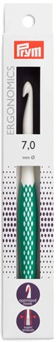Prym Wool Crochet Hook Ergonomic 17 cm 7.00 mm Leaf Green