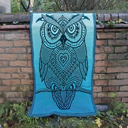 Zen Tangle Ollie the Owl Mosaic Pattern (Digital)