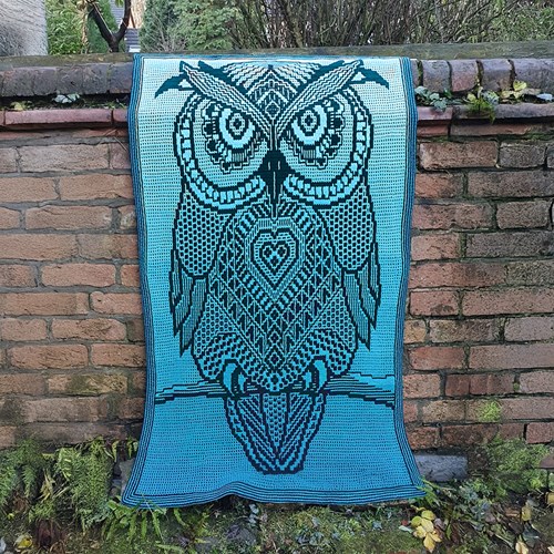 Zen Tangle Ollie the Owl Yarn- and Crochet Kit Mosaic