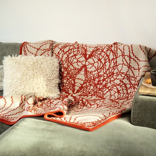 Inner Circle White/ Copper Yarnkit - without Pattern-2