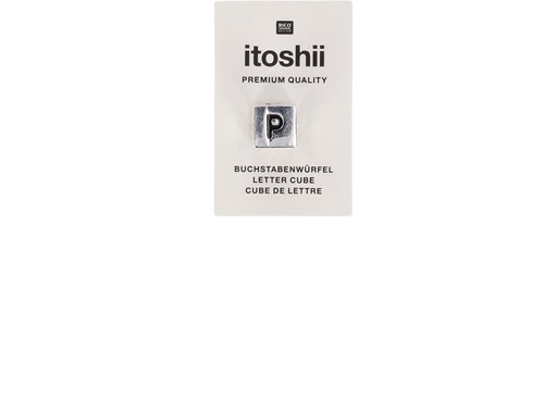 Rico Ponii Beads Character  Cube P -Silver