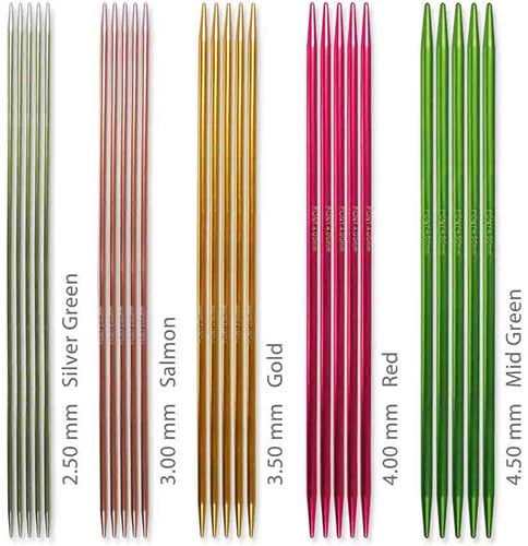 Pony Colour Sock Needle Set 20cm 2.50-4.50mm Polka Dot-2