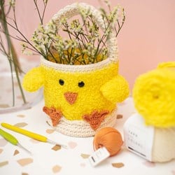 Crochet Pattern Easter Basket Chick