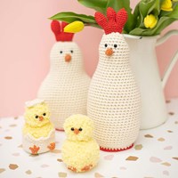 Crochet Pattern Chicken Family