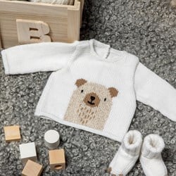 Knitting Pattern Partner 3.5 Baby Sweater