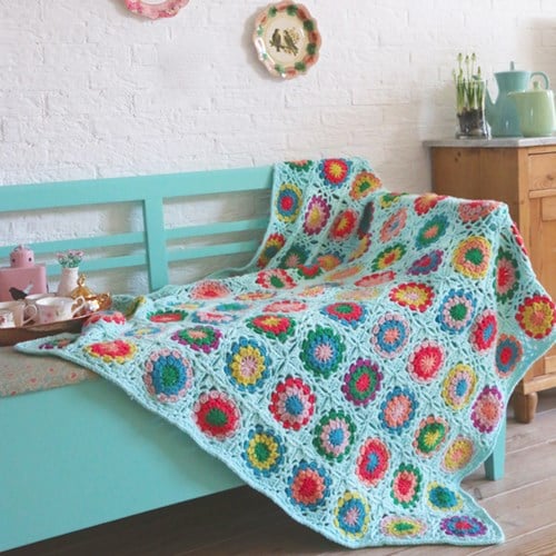Crochet Pattern Partner 6 Granny Square Blanket