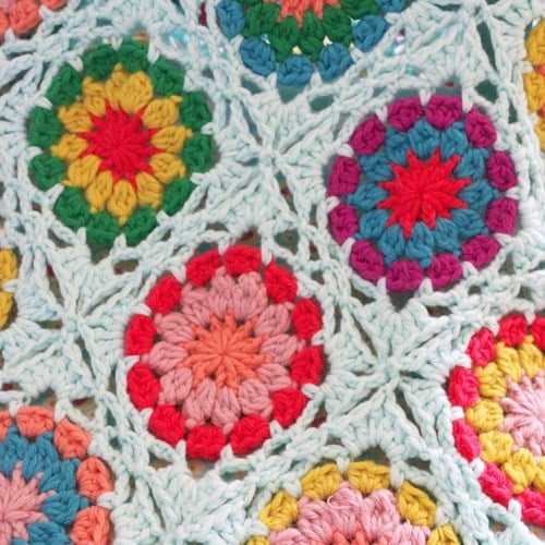 Crochet Pattern Partner 6 Granny Square Blanket-3