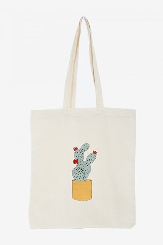 Embroidery Pattern Flowering Cactus-2