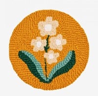 Punch Needle Pattern Spring Anemone Flower