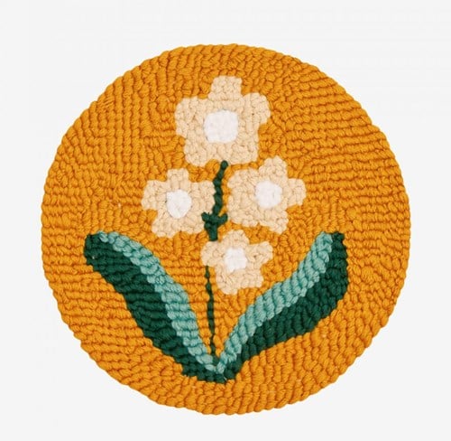 Punch Needle Pattern Spring Anemone Flower
