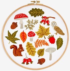 Embroidery Pattern Four Seasons Fall