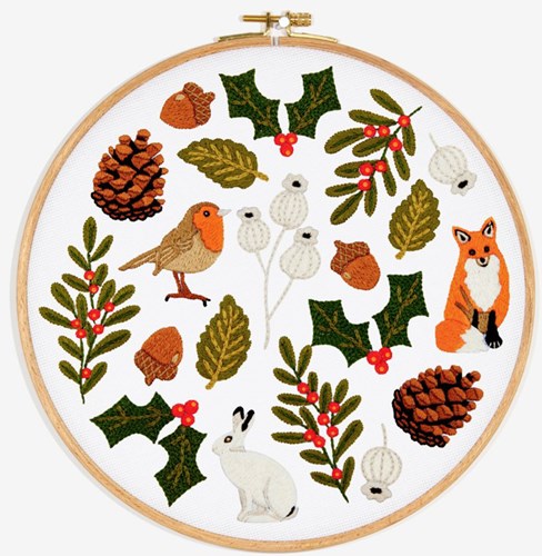 Embroidery Pattern Four Seasons Winter