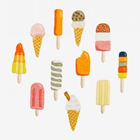 Embroidery Pattern Ice Lollies