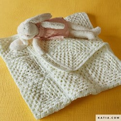 Crochet Pattern Katia Twist Baby Blanket