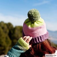 Crochet Pattern Katia Boomer Hat and Mittens