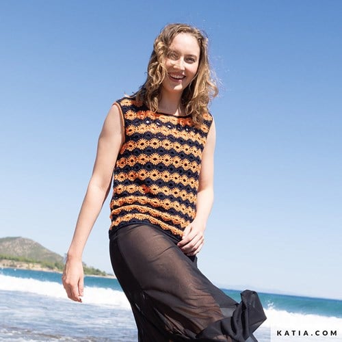 Katia Crochet 121 magazine Tencel-cotton