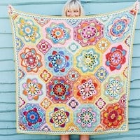 Persian Tiles Janie Crow Eastern Jewels Blanket Crochet Kit