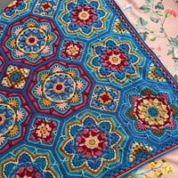 Persian Tiles Janie Crow Marrakesh Blanket Crochet kit