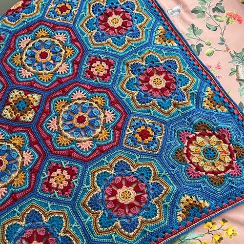 Persian Tiles Janie Crow Marrakesh Blanket Crochet kit