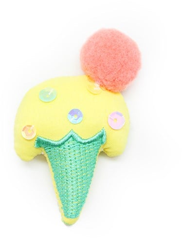 Phildar Ice Cream Cone Yellow