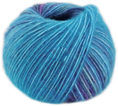Lana Grossa Picasso 003 Turquoise/Petrol Blue/Royal/Pigeon Blue/Gray Blue