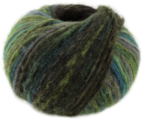 Lana Grossa Picasso 005 Reseda/Olive Green/Light Olive/Petrol/Mud