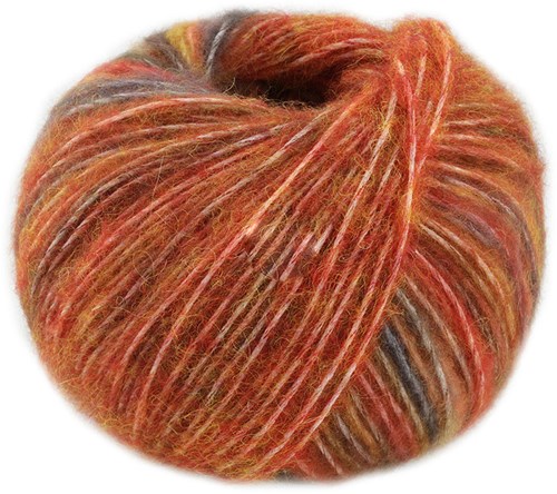 Lana Grossa Picasso 011 Rust/Ochre/Brown/Khaki/Copper Red